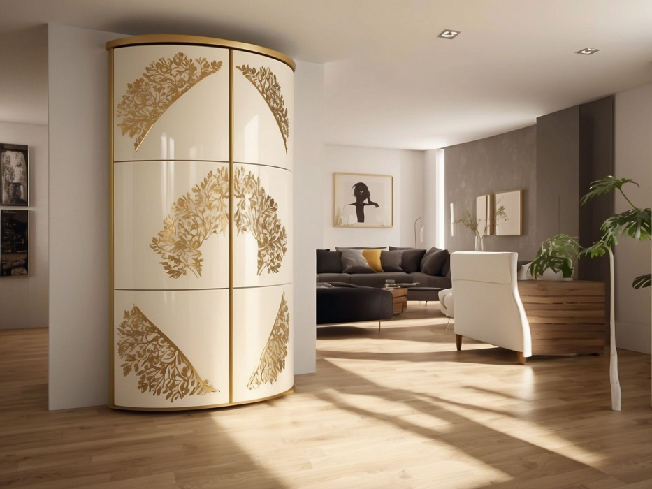 Радиусный шкаф купе «Биотриче»